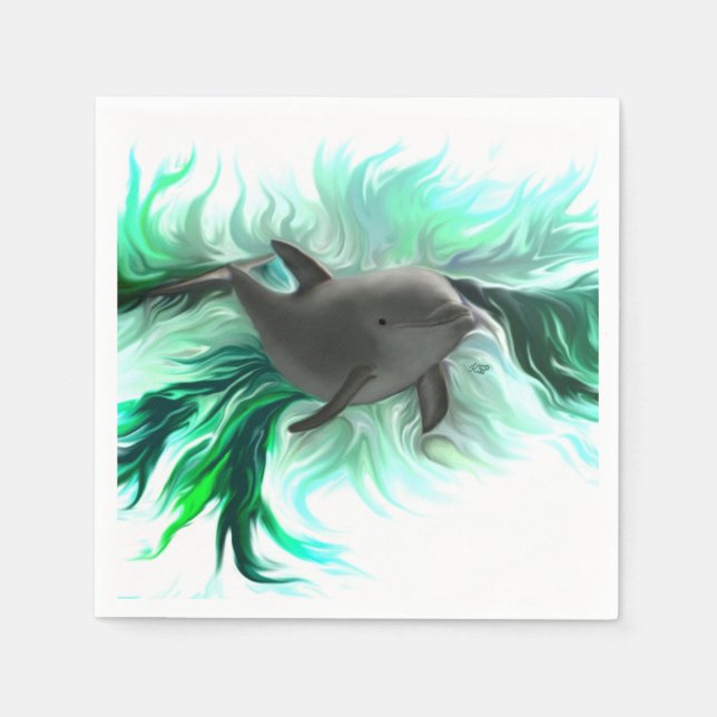 Guardanapo De Papel Dolphin Baby (Frente)
