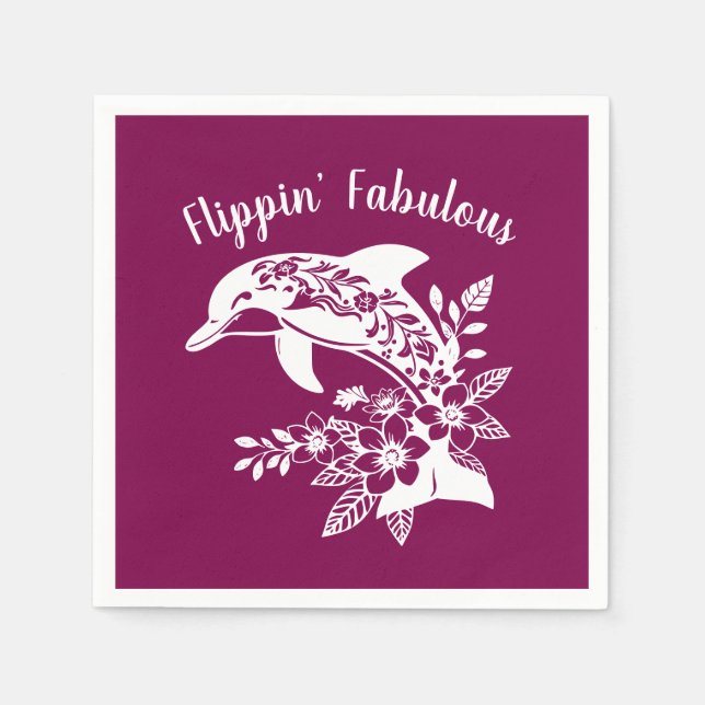 Guardanapo De Papel Dolphin Fabuloso do Havaí (Frente)