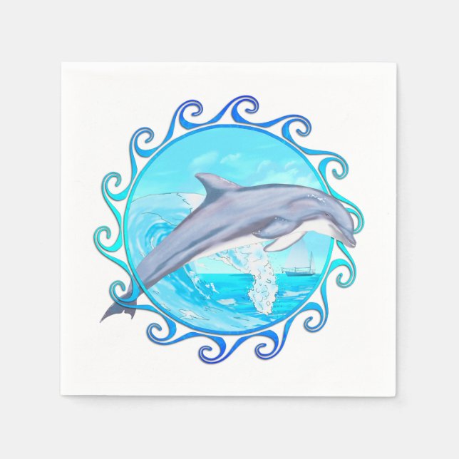 Guardanapo De Papel Dolphin Maori Sun (Frente)