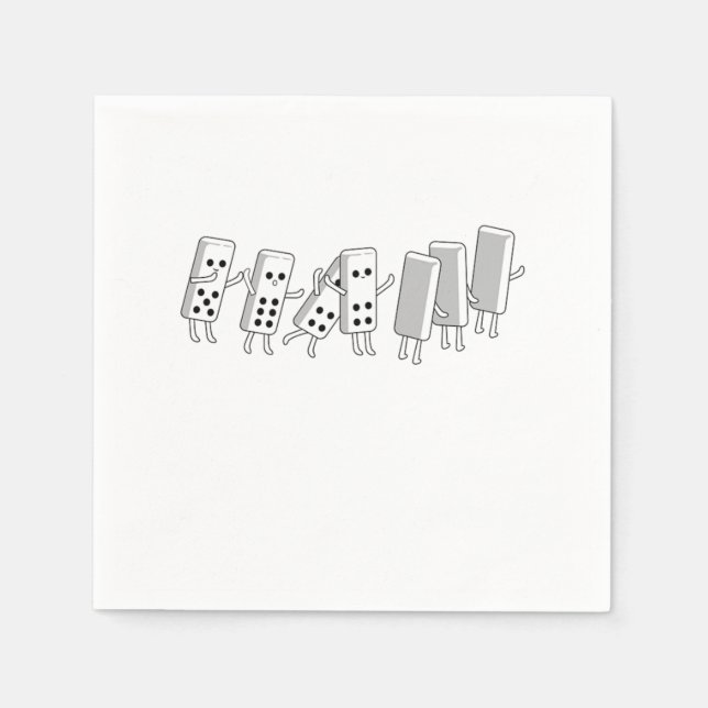 Guardanapo De Papel Domino Fall Dominoes Azulejos Puzzler Jogo Present (Frente)