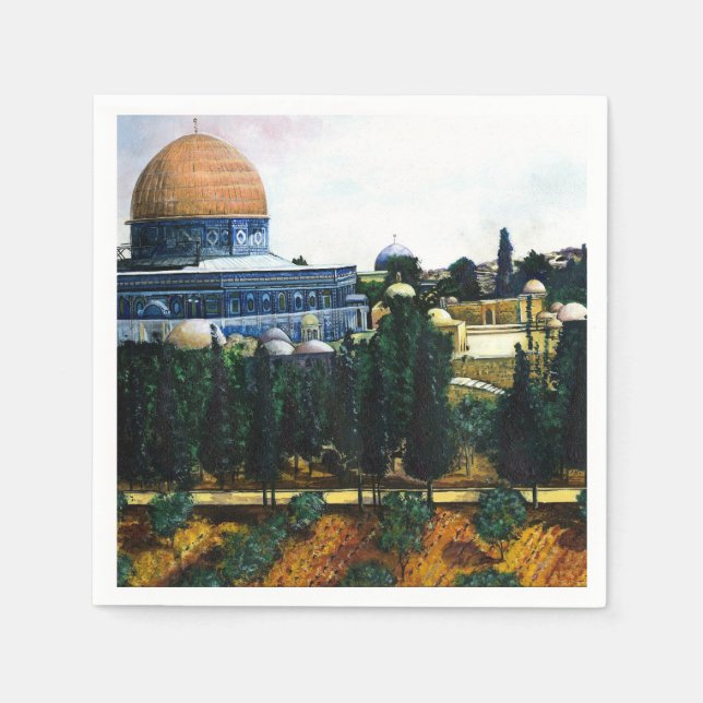Guardanapo De Papel Domo da Rocha, Jerusalém (Frente)