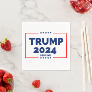 Guardanapo De Papel Donald Trump 2024 Nunca Renderize