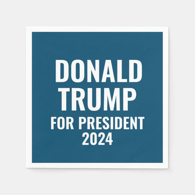Guardanapo De Papel Donald Trump para o Presidente 2024 (Frente)