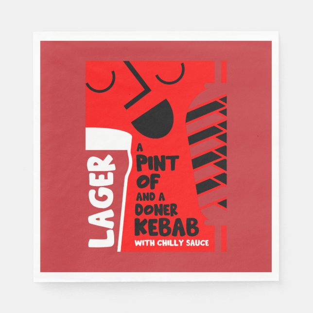 Guardanapo De Papel Doner Kebab (Frente)