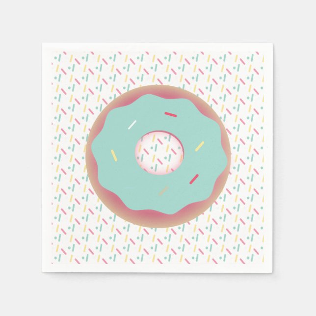 Guardanapo De Papel Donuts com Ombre Adoráveis com Confeitos (Frente)
