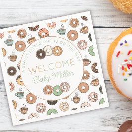 Guardanapo De Papel Donuts Sweet Little One Chamada Personalizada para