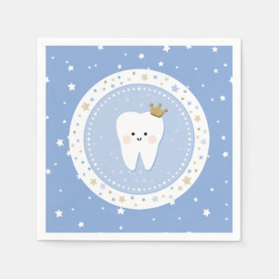 Guardanapo de papel dos primeiros dentes e estrela