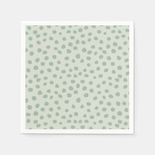 Guardanapo De Papel Dots Sage Green