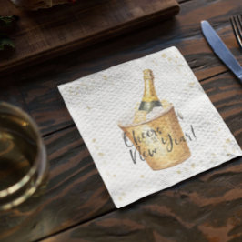 Guardanapo De Papel Dourada Confetti anima-se ao Ano Novo