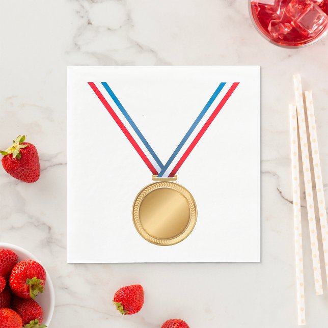 Guardanapo De Papel Dourada Medalha Napkins (Criador carregado)
