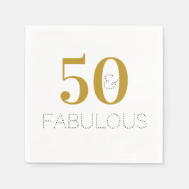 Guardanapo De Papel Dourado Black 50 e fabuloso papel de aniversário N