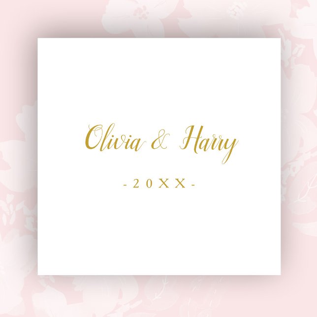 Guardanapo De Papel Dourado Livro Branco Elegante Napkin (Criador carregado)