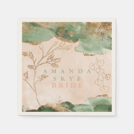 Guardanapo De Papel Dourado Moisés Eucalyptus Modern Abstrato