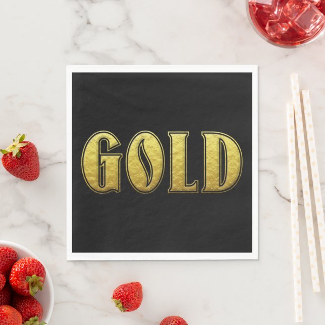 Guardanapo De Papel Dourado Papel Napkin (Insitu)