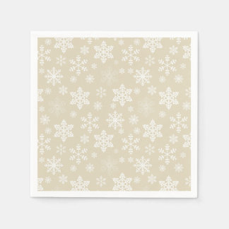 Guardanapo De Papel Dourado Snowflakes Paper Napkin