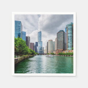 Guardanapo De Papel Down Chicago River