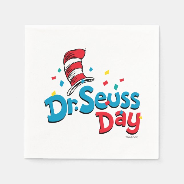 Guardanapo De Papel Dr. Seuss Day | Confetti (Frente)