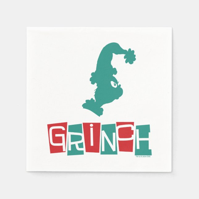 Guardanapo De Papel Dr. Seuss | Grinch - Vermelho & Verde (Frente)