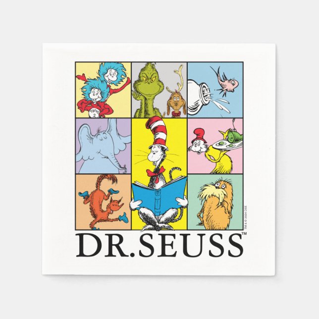 Guardanapo De Papel Dr. Seuss | Histórias Gráficas (Frente)