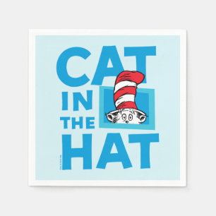 Guardanapo De Papel Dr. Seuss Logotipo do Gato no Chapéu