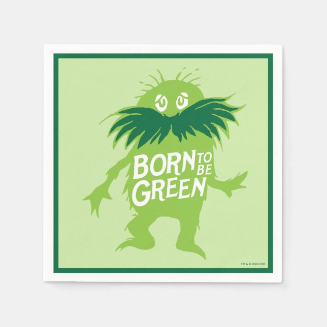 Guardanapo De Papel Dr. Seuss | Lorax - Nascido Para Ser Verde (Frente)