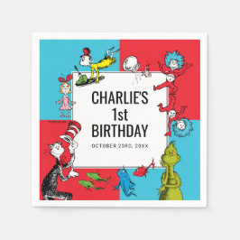 Guardanapo De Papel Dr. Seuss - Personagens | Aniversário Infantil