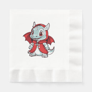 Guardanapo De Papel Dragão Albino em Vermelho