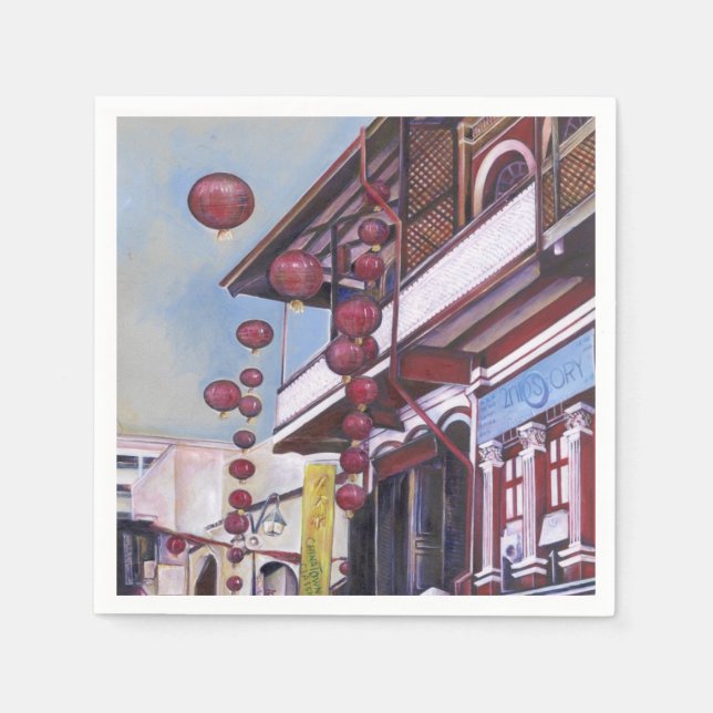 Guardanapo De Papel Dragão Ascensão do meu pai, Singapura (Frente)