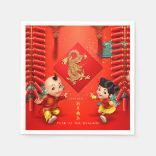 Guardanapo De Papel Dragão chinês - Ano PPN