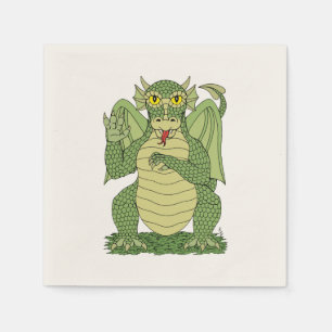 Guardanapo De Papel Dragão Verde