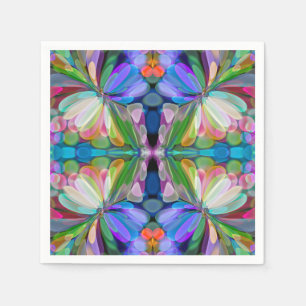Guardanapo De Papel Dragonfly Garden Abstrato Floral
