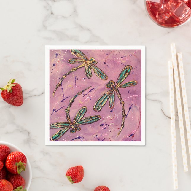 Guardanapo De Papel Dragonfly Pink Fizz (Insitu)