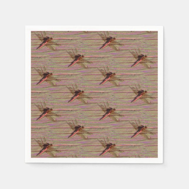 Guardanapo De Papel Dragonfly Rustic (Frente)