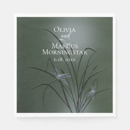 Guardanapo De Papel Dragonfly Verde Roxo