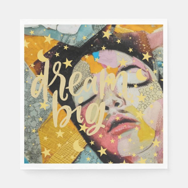 Guardanapo De Papel Dream Big (Frente)