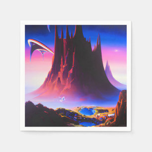 Guardanapo De Papel Dream World Oil Painting