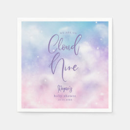 Guardanapo De Papel Dreamy Cloud Nine Girl Chá de fraldas