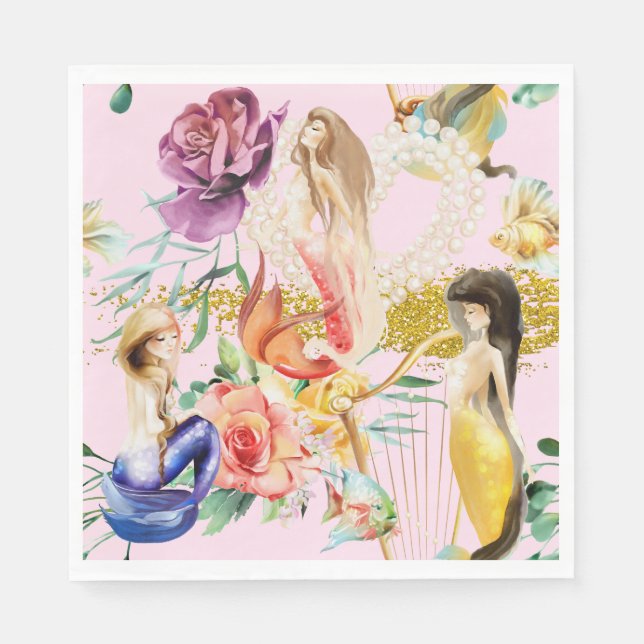 Guardanapo De Papel Dreamy Mermaid (Frente)
