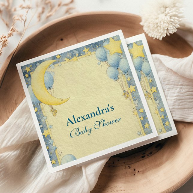 Guardanapo De Papel Dreamy Night Sky Chá de fraldas (Criador carregado)