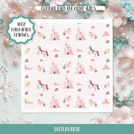 Guardanapo De Papel Dreamy Princess Castle Paper Napkin