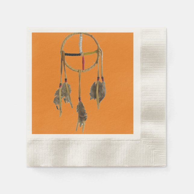 Guardanapo De Papel Drecher Catcher Orange Paper Napkin (Frente)