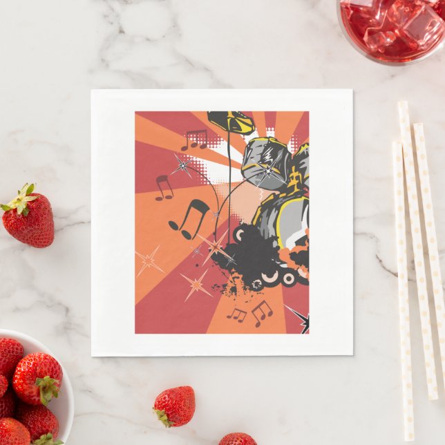 Guardanapo De Papel Drum Set Music (Insitu)