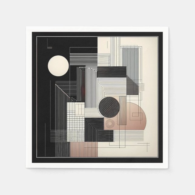 Guardanapo De Papel Dual‑Tone Geometry (Frente)