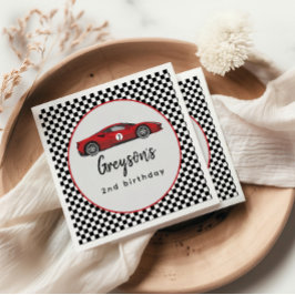 Guardanapo De Papel Duas Festas de segundo aniversário Rápido de Carro