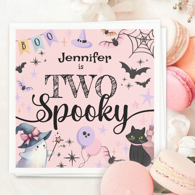 Guardanapo De Papel Duas Garota Louca Ghost segundo aniversário de Hal (Criador carregado)