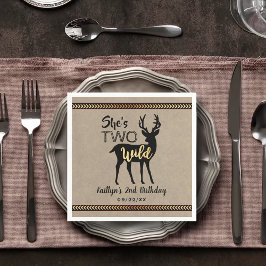 Guardanapo De Papel Duas Garotas Selvagens segundo aniversário De Vead