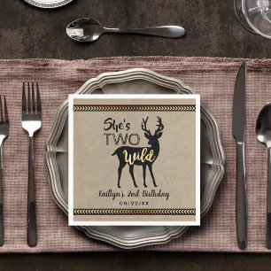 Guardanapo De Papel Duas Garotas Selvagens segundo aniversário De Vead