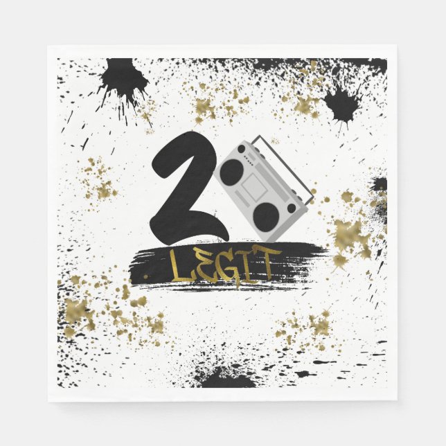 Guardanapo De Papel Duas Legendas para Sair do Aniversário (Frente)