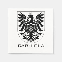 Guardanapo De Papel Ducado da Carníola Arte Heráldica Monocromática