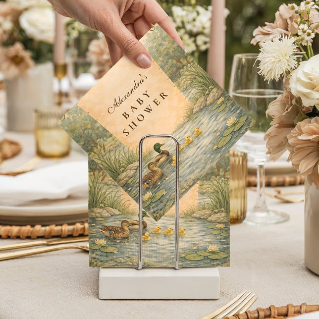 Guardanapo De Papel Duckling Pond Baby Shower (Criador carregado)